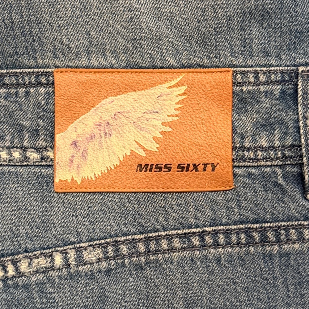 Miss Sixty Angel Collection Playsuit rare Y2K vintage romper embellished Small - Picture 10 of 12